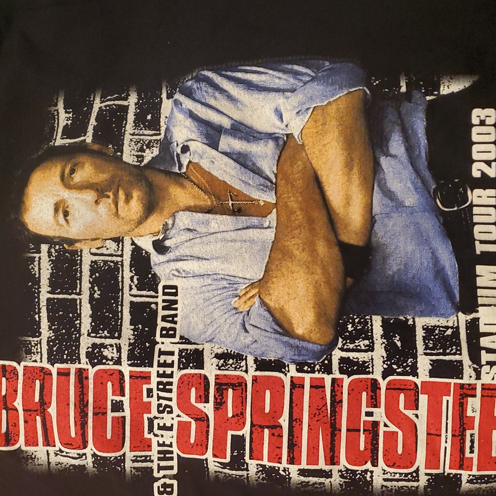 Vintage BRUCE SPRINGSTEIN Fenway Boston Shirt XL 2003 Tour